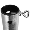 Picchetto in metallo porta ombrellone trivella per sabbia e sassi h 56 cm