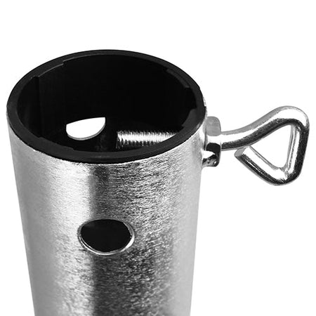 Picchetto in metallo porta ombrellone trivella per sabbia e sassi h 56 cm