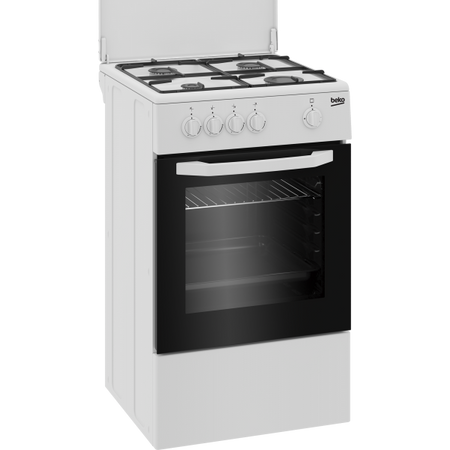 Beko Cucina A Gas 4 Bruciatori Forno Gas 54lt 50x50 Bianco Csg42009dw
