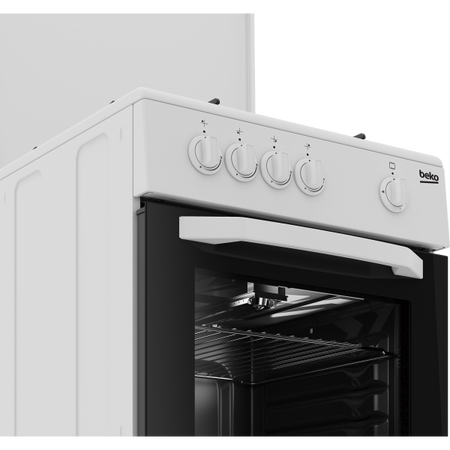 Beko Cucina A Gas 4 Bruciatori Forno Gas 54lt 50x50 Bianco Csg42009dw