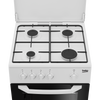 Beko Cucina A Gas 4 Bruciatori Forno Gas 54lt 50x50 Bianco Csg42009dw