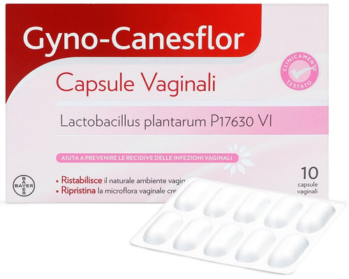 Gyno-canesflor probiotico vaginale per prevenire le recidive della candida 10 capsule vaginali
