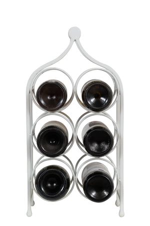 Biscottini Biscottini Cantinetta Porta Bottiglie Ferro Battuto Anticata 6 Posti 24x14x46