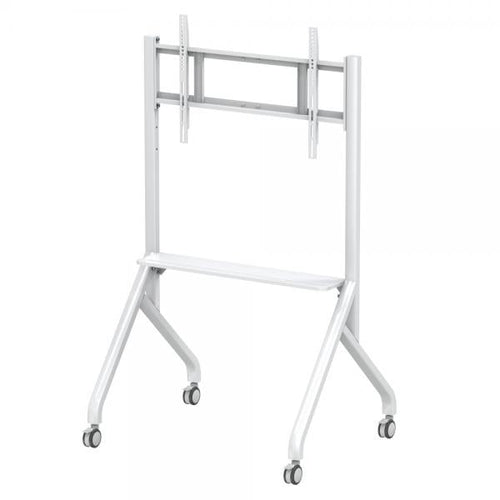 Supporto Mobile da Pavimento Multifunzione per TV LCD/LED/Plasma 55-86'' Bianco