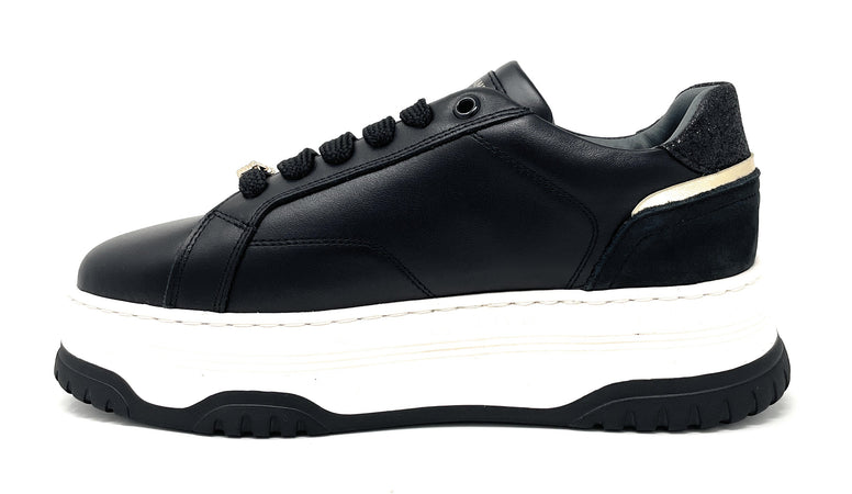 Janet & Janet sneakers donna in pelle black J-422