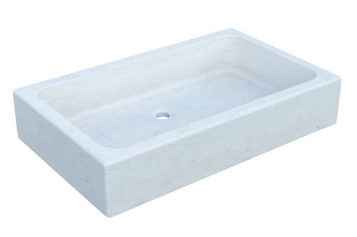 Biscottini Biscottini Acquaio Vasca Marmo Bianco Artigianale 100x60x20 Lavello Esterno