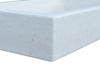 Biscottini Acquaio in marmo bianco L100xPR60xH20 cm Vasca realizzata completamente