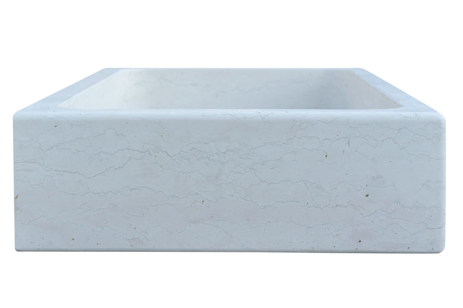 Biscottini Biscottini Acquaio Vasca Marmo Bianco Artigianale 100x60x20 Lavello Esterno