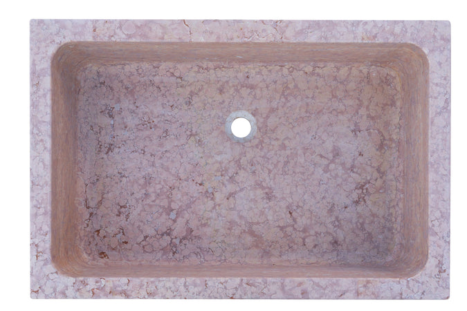 Biscottini Biscottini Vasca Acquaio Lavello Marmo Naturale Fatto Mano Design Unico 58x39x13