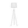 Piantana Industrial-Minimal York Legno Bianco 1 Luce E27