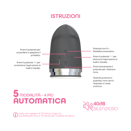 Pompa Pene Automatica Elettrica per Allungamento Ingrandimento Tubo Sottovuoto