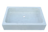 Biscottini Acquaio in marmo bianco L90xPR60xH20 cm Vasca realizzata completamente