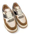 Janet & Janet sneakers donna in camoscio e pelle cuoio J-421