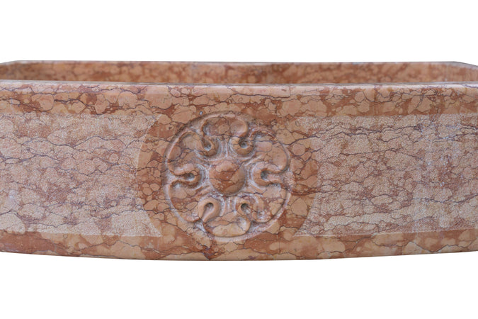 Biscottini Acquaio Lavello Marmo Bianco Biscottini 90x65x19.5 Vasca Realizzata Mano Unica