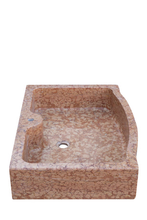 Biscottini Acquaio Lavello Marmo Bianco Biscottini 90x65x19.5 Vasca Realizzata Mano Unica