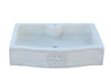 Biscottini Acquaio in marmo bianco L90xPR65xH19.5 cm