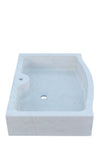 Biscottini Acquaio in marmo bianco L90xPR65xH19.5 cm