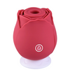 Succhia Clitoride Vibratore a Forma di Rosa Stimolatore con Suzione e Vibrazione
