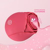 Succhia Clitoride Vibratore a Forma di Rosa Stimolatore con Suzione e Vibrazione