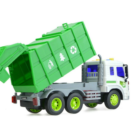 Camion Raccolta Rifiuti Con Luci E Suoni Cassone Ribaltabile Funzioni Reali