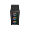 CASE MINITOWER NO PSU ELITE 301 BK USB A+C 3,5/2,5 RGB GLASS MATX MITX