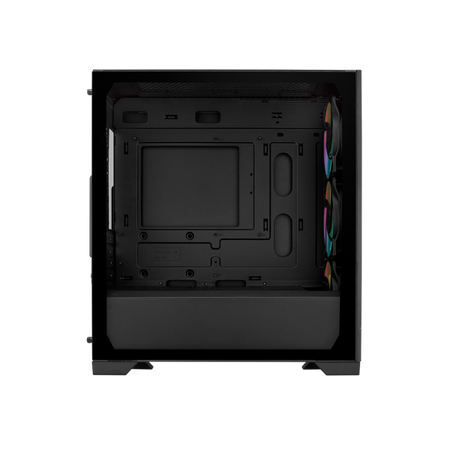 CASE MINITOWER NO PSU ELITE 301 BK USB A+C 3,5/2,5 RGB GLASS MATX MITX