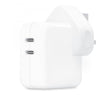Apple MW2K3B/A Caricabatterie per dispositivi mobili Universale Bianco AC Interno (35W DUAL USB-C POWER ADAPTER)
