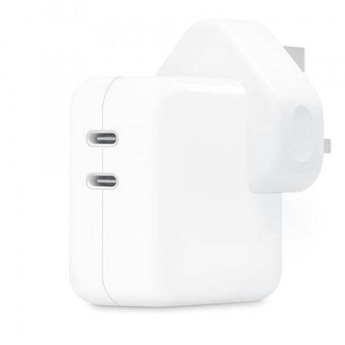 Apple MW2K3B/A Caricabatterie per dispositivi mobili Universale Bianco AC Interno (35W DUAL USB-C POWER ADAPTER)