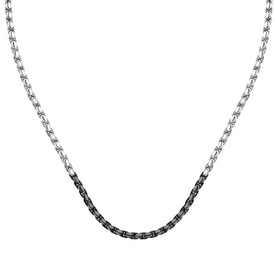 Collana MORELLATO uomo Catene acciaio / inserto nero