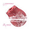 Succhia Clitoride Vibratore a Forma di Rosa Stimolatore con Suzione e Vibrazione