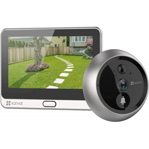 EZVIZ DP2C (ORO) - VIDEOSPIONCINO WIRELESS FHD - DISPLAY 4.3 - SENSORE INFRAROSSI PIR - AUDIO E VIDEO BIDIREZIONALE