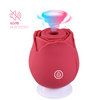 Succhia Clitoride Vibratore a Forma di Rosa Stimolatore con Suzione e Vibrazione