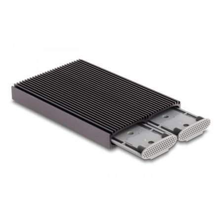 DeLOCK Alloggiamento esterno USB Type-C Dual Combo per 2 x unità SSD M.2 NVMe PCIe o SATA - senza attrezzi (random_A71RqaVGhH)