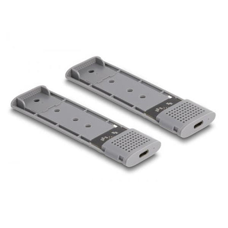 DeLOCK Alloggiamento esterno USB Type-C Dual Combo per 2 x unità SSD M.2 NVMe PCIe o SATA - senza attrezzi (random_A71RqaVGhH)