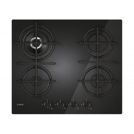 PIANO COTTURA CANDY A GAS CM 60 VETRO BK