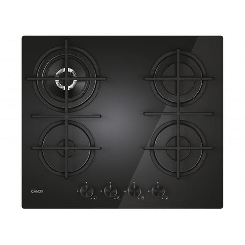 PIANO COTTURA CANDY A GAS CM 60 VETRO BK