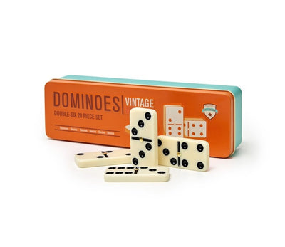 Legami - Domino gioco vintage con le 28 tessere bianche e nere (DOM0001)