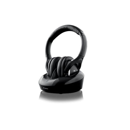 Auricolare Con Cavo e Senza Cavo A Padiglione TV Base Nero