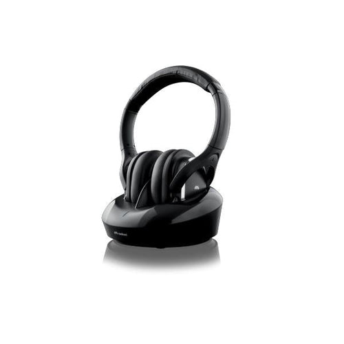 Auricolare Con Cavo e Senza Cavo A Padiglione TV Base Nero