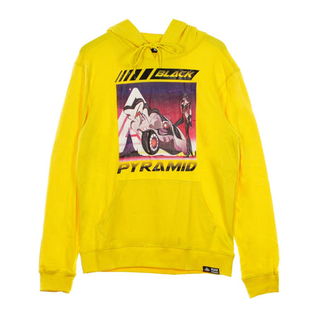 BLACK PYRAMID Felpa Leggera Cappuccio Uomo Space Rider Yellow da uomo