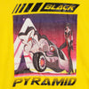 BLACK PYRAMID Felpa Leggera Cappuccio Uomo Space Rider Yellow da uomo