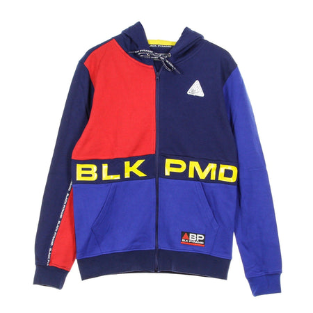 BLACK PYRAMID Felpa Leggera Cappuccio Zip Uomo Blk Pmd Blue/multi da uomo