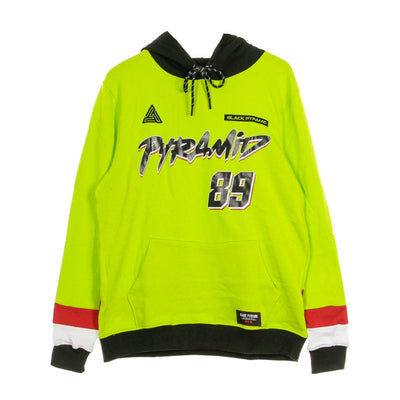 BLACK PYRAMID Felpa Leggera Cappuccio Uomo Pyramid 89 Fluo Green da uomo