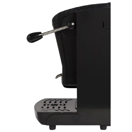 FABER SLOT PLAST BASIC - MACCHINA PER CAFFE'' CON PRESSACIALDA IN OTTONE - TELAIO IN METALLO NERO E FRONTALE IN POLICARBONATO NERO