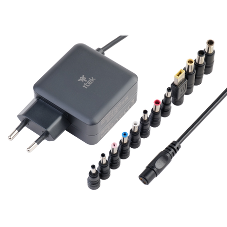 Alimentatore a muro per Notebook - 65W- Tecnologia GaN- Super Slim- 8 connettori