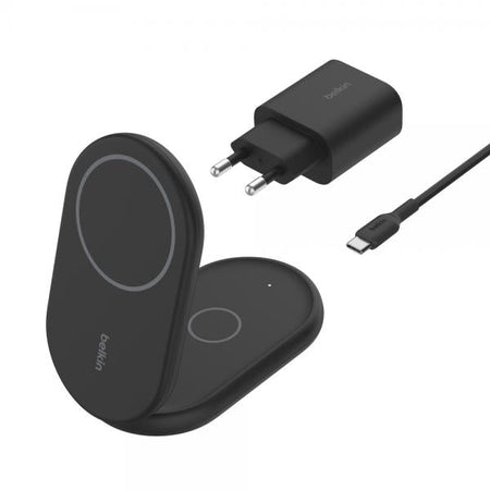 Belkin BoostCharge (WRLSS BOOST CHARGEQi2 - klappbare 2in1 Ladestat. 15Watt)