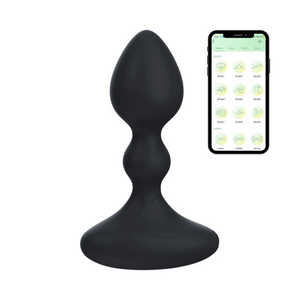 Vibratore Butt Plug Anale Vibrante con App in Silicone Morbido Stimolatore Smart