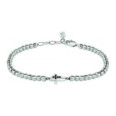 Bracciale MORELLATO uomo Mister boules cross / diamanti neri
