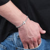 Bracciale MORELLATO uomo Mister boules croce diamanti neri