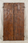 Biscottini Porta portone in legno massello e ferro da interno o da esterno vecchia e antica medievale scorrevole